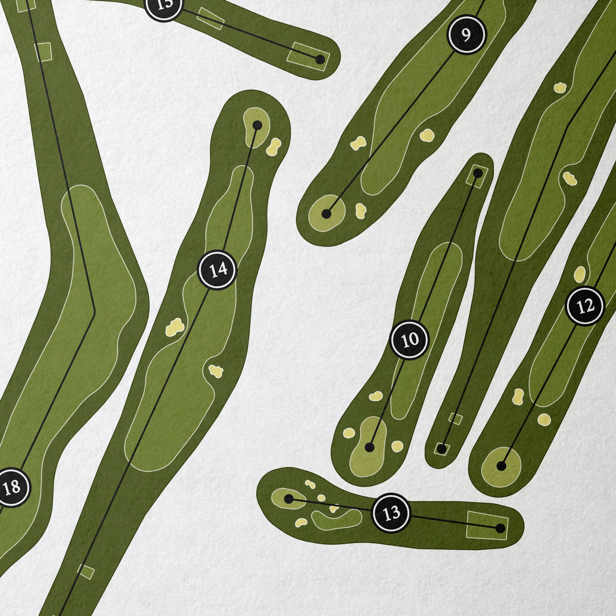 Wildernesse Golf Club | Golf Course Map | Close Up 