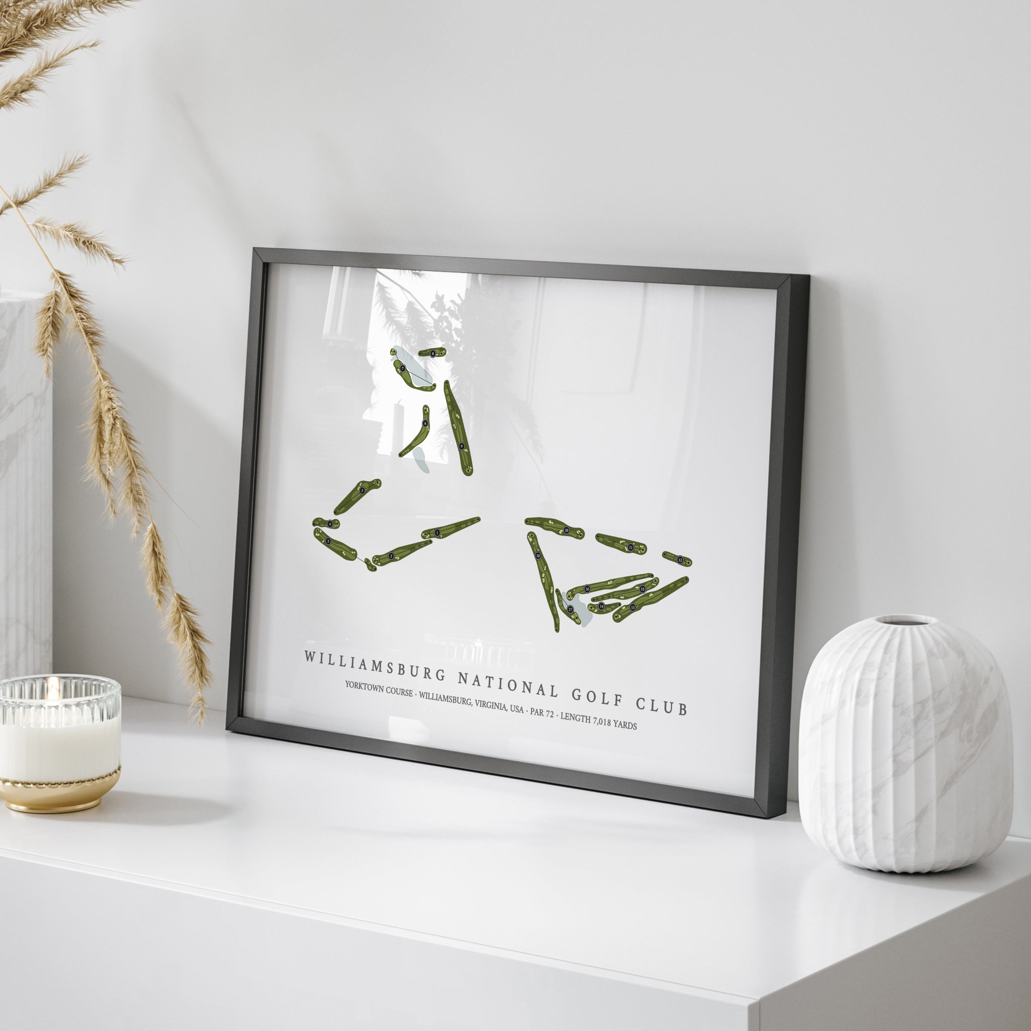 Williamsburg National Golf Club - Yorktown Course | Golf Course Map | On Table 