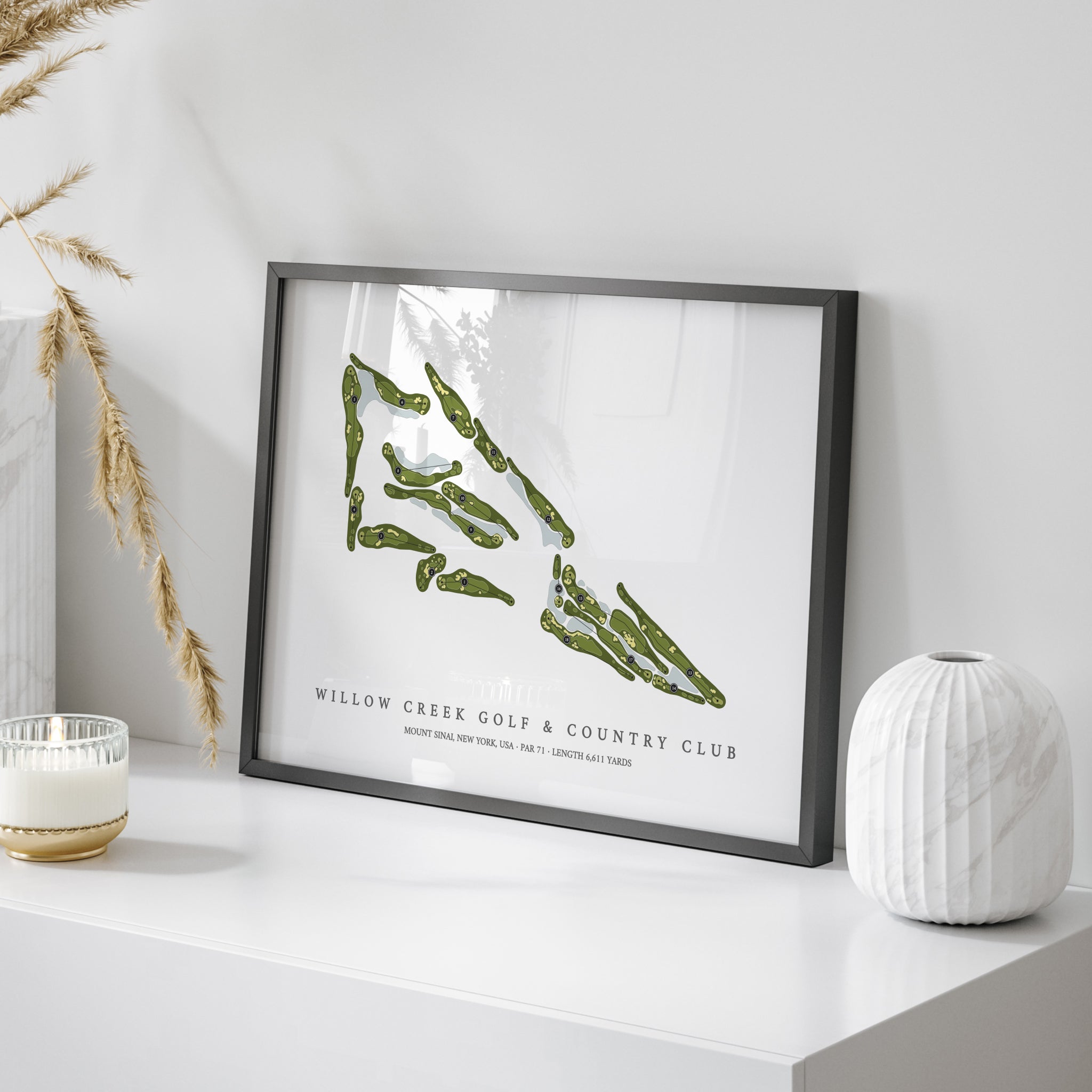 Willow Creek Golf & Country Club | Golf Course Map | On Table 
