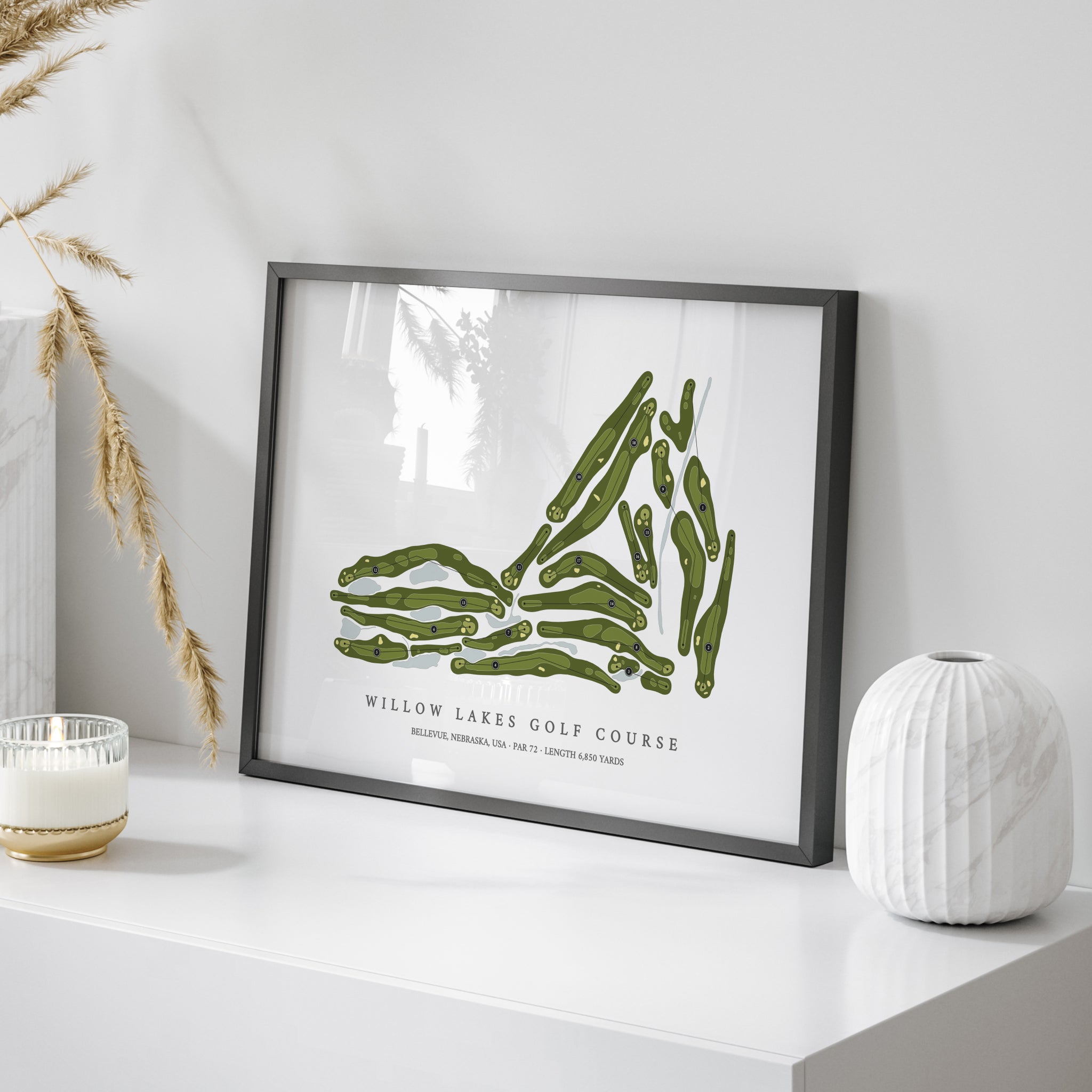 Willow Lakes Golf Course | Golf Course Map | On Table 