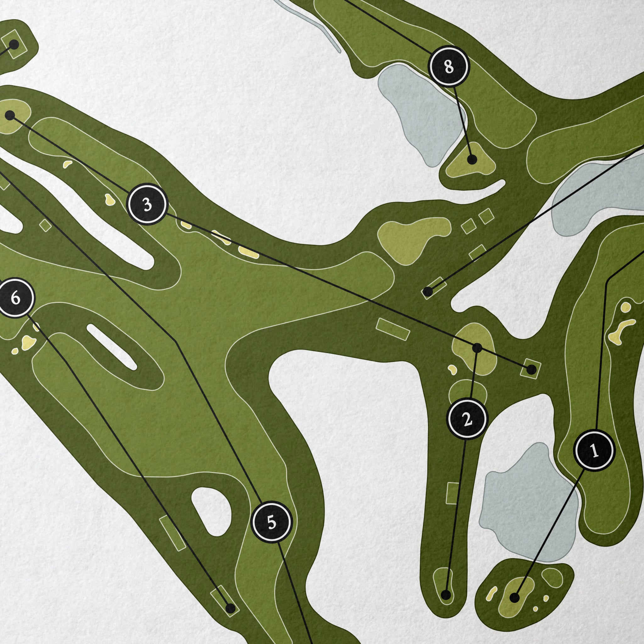 Wing Point Golf & Country Club | Golf Course Map | Close Up 