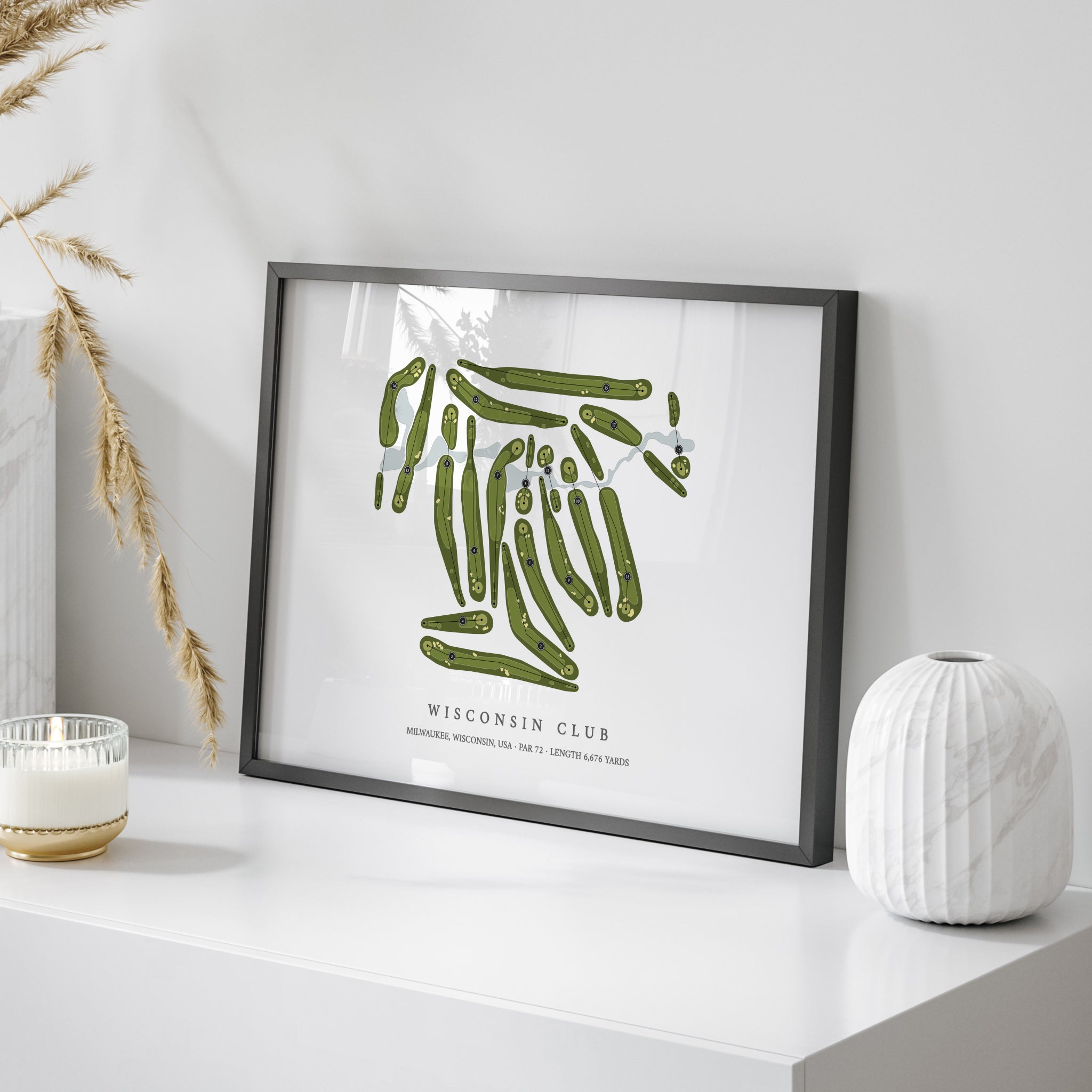 Wisconsin Club | Golf Course Map | On Table 