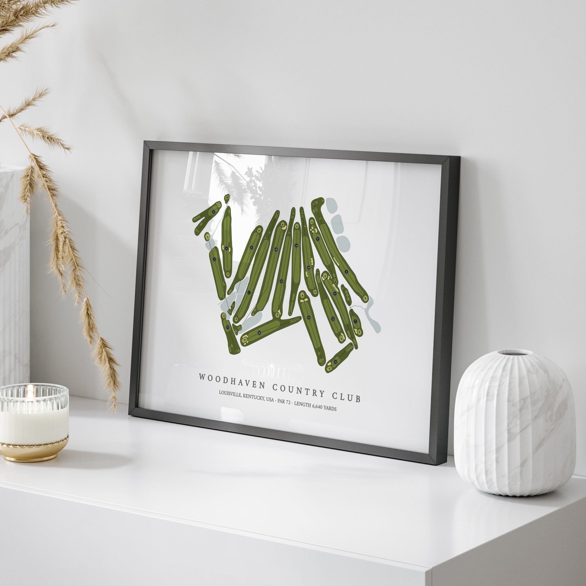 Woodhaven Country Club | Golf Course Map | On Table 