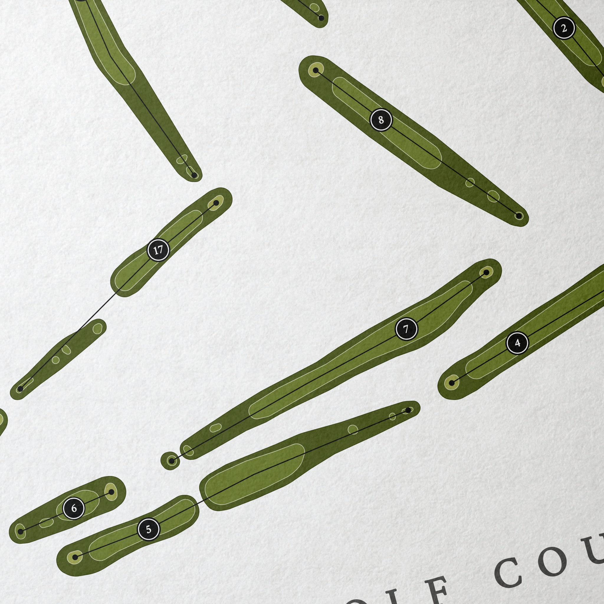Woodland Hills Golf Course | Golf Course Map | Close Up 