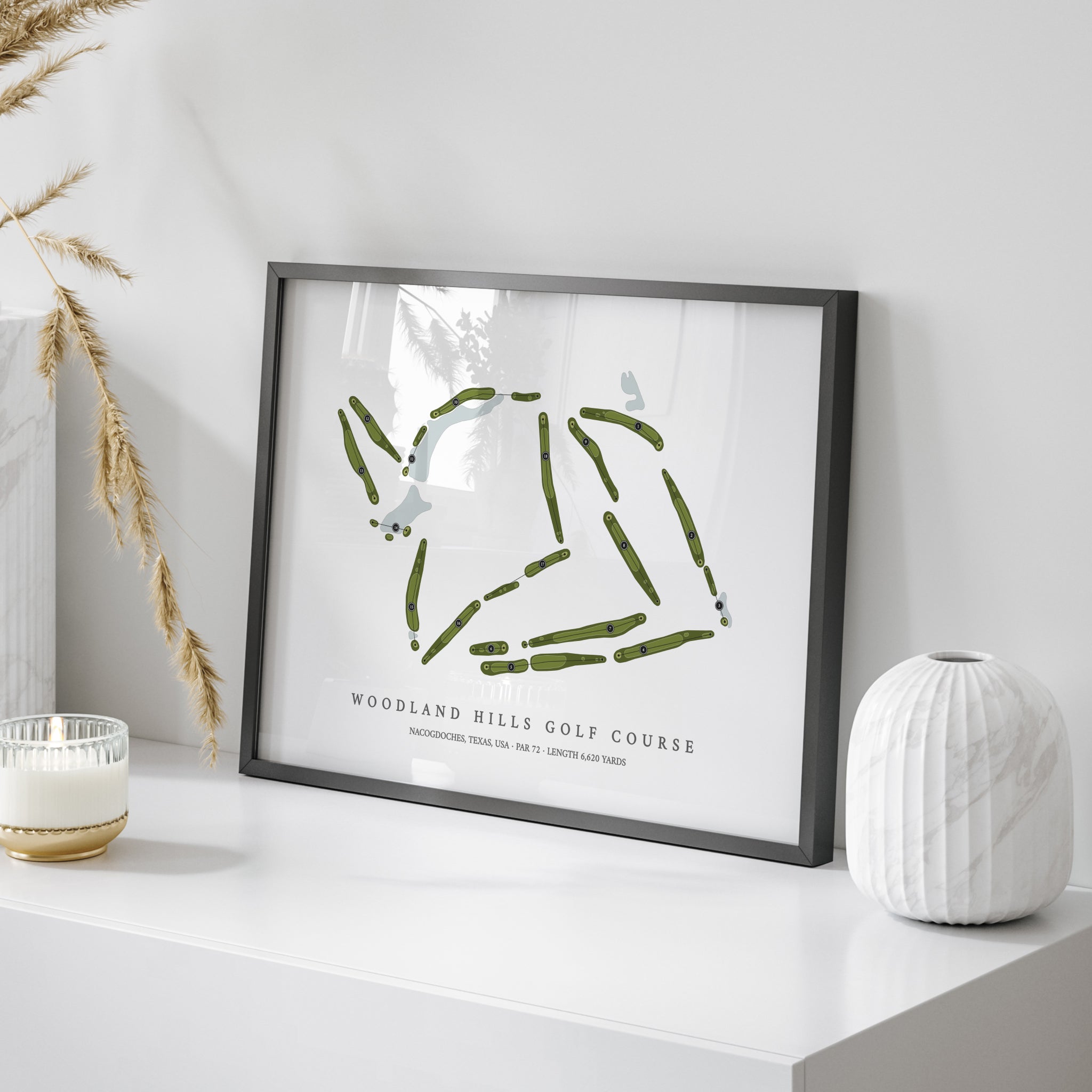Woodland Hills Golf Course | Golf Course Map | On Table 