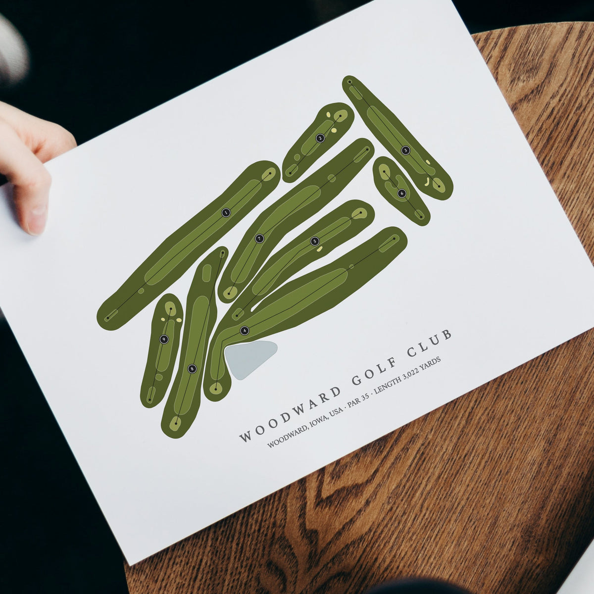 Woodward Golf Club Golf Course Map