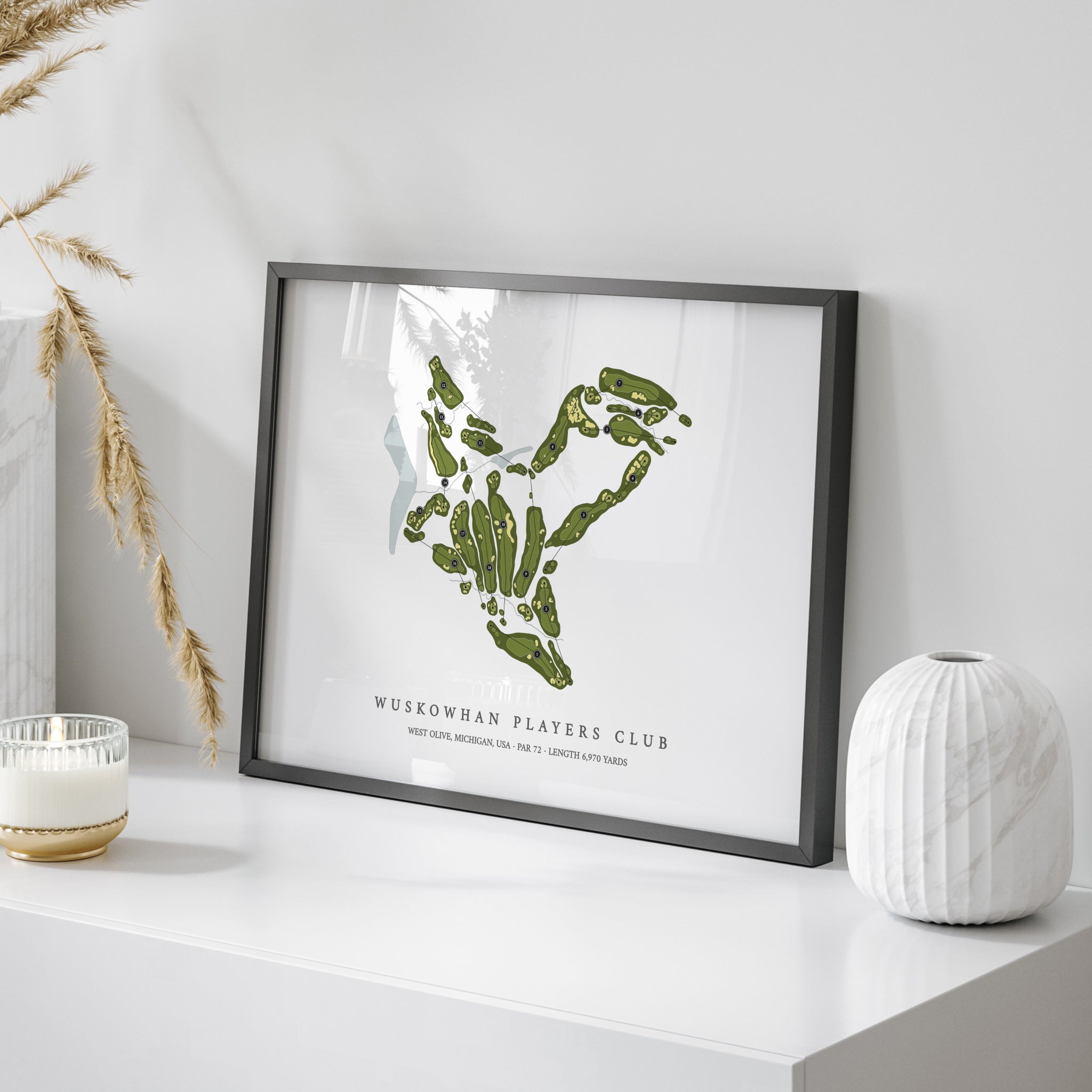 Wuskowhan Players Club | Golf Course Map | On Table