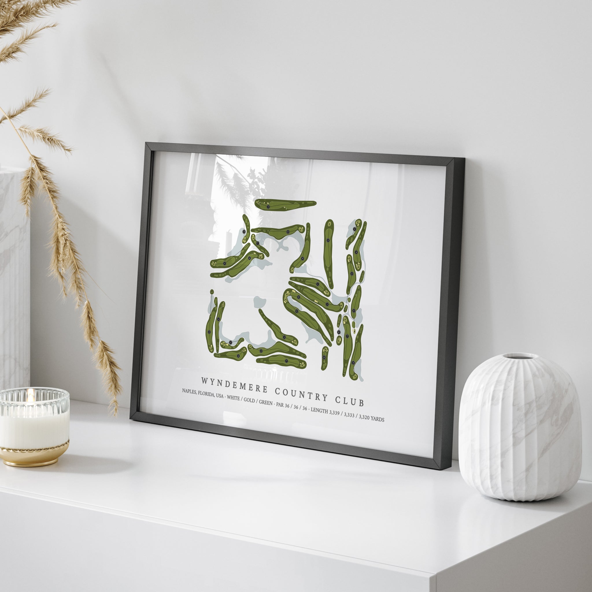 Wyndemere Country Club | Golf Course Map | On Table