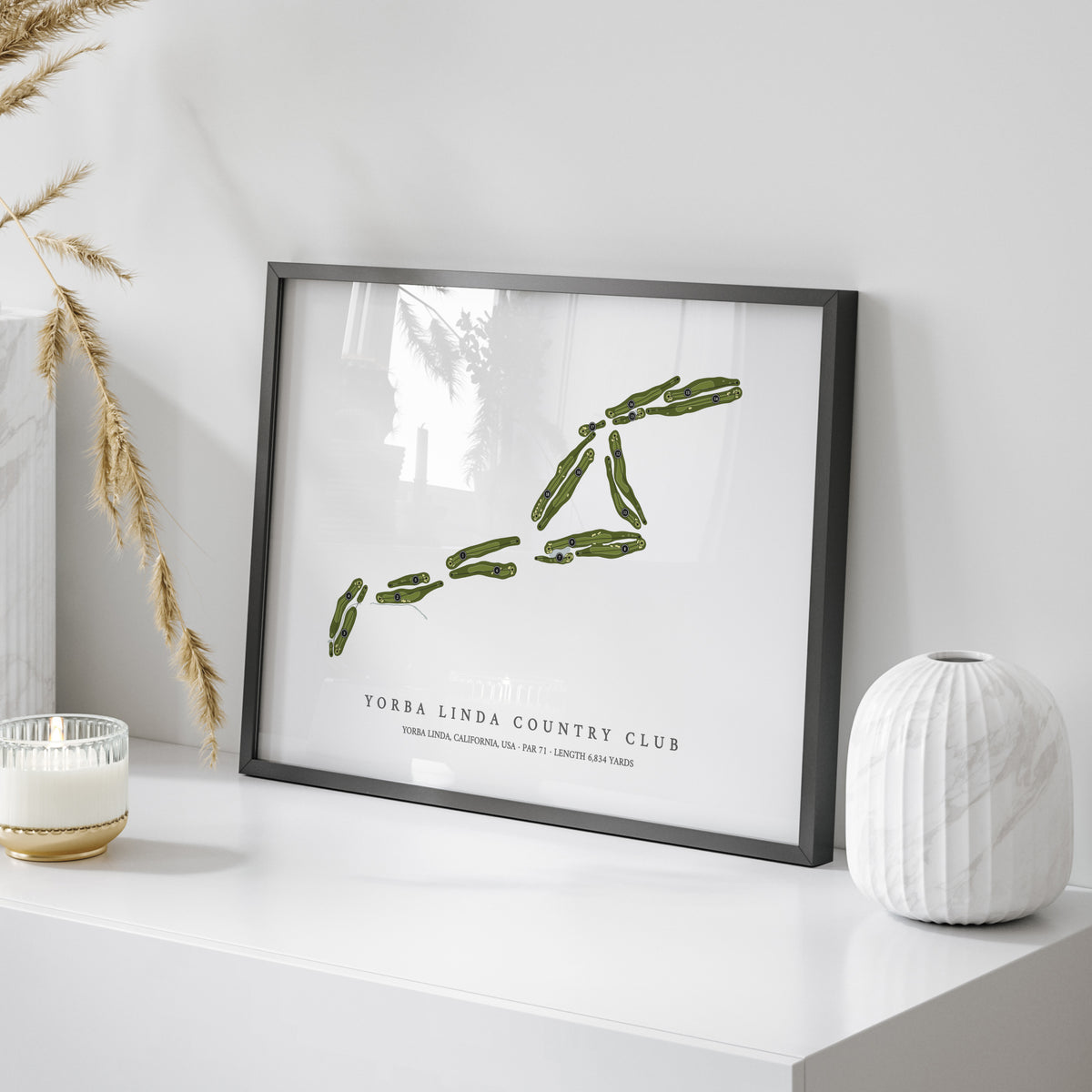 Yorba Linda Country Club | Golf Course Map | On Table 