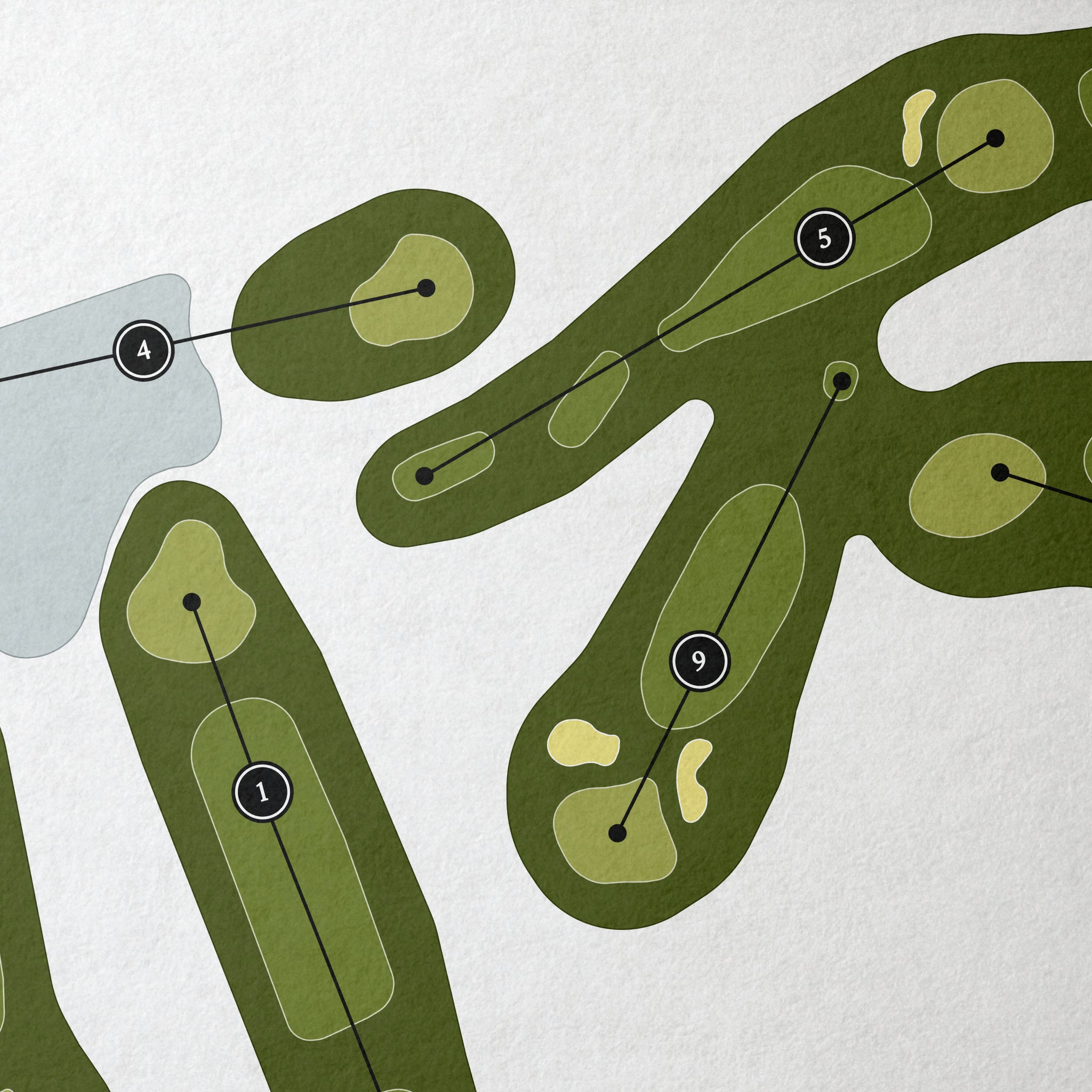 Zigfield Troy | Golf Course Print | Close+Up