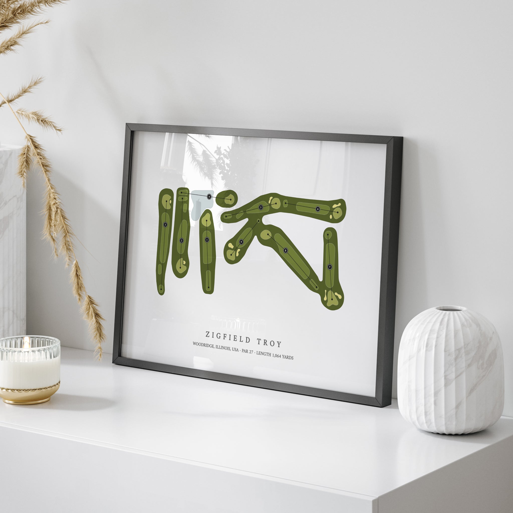 Zigfield Troy | Golf Course Print | On+Table