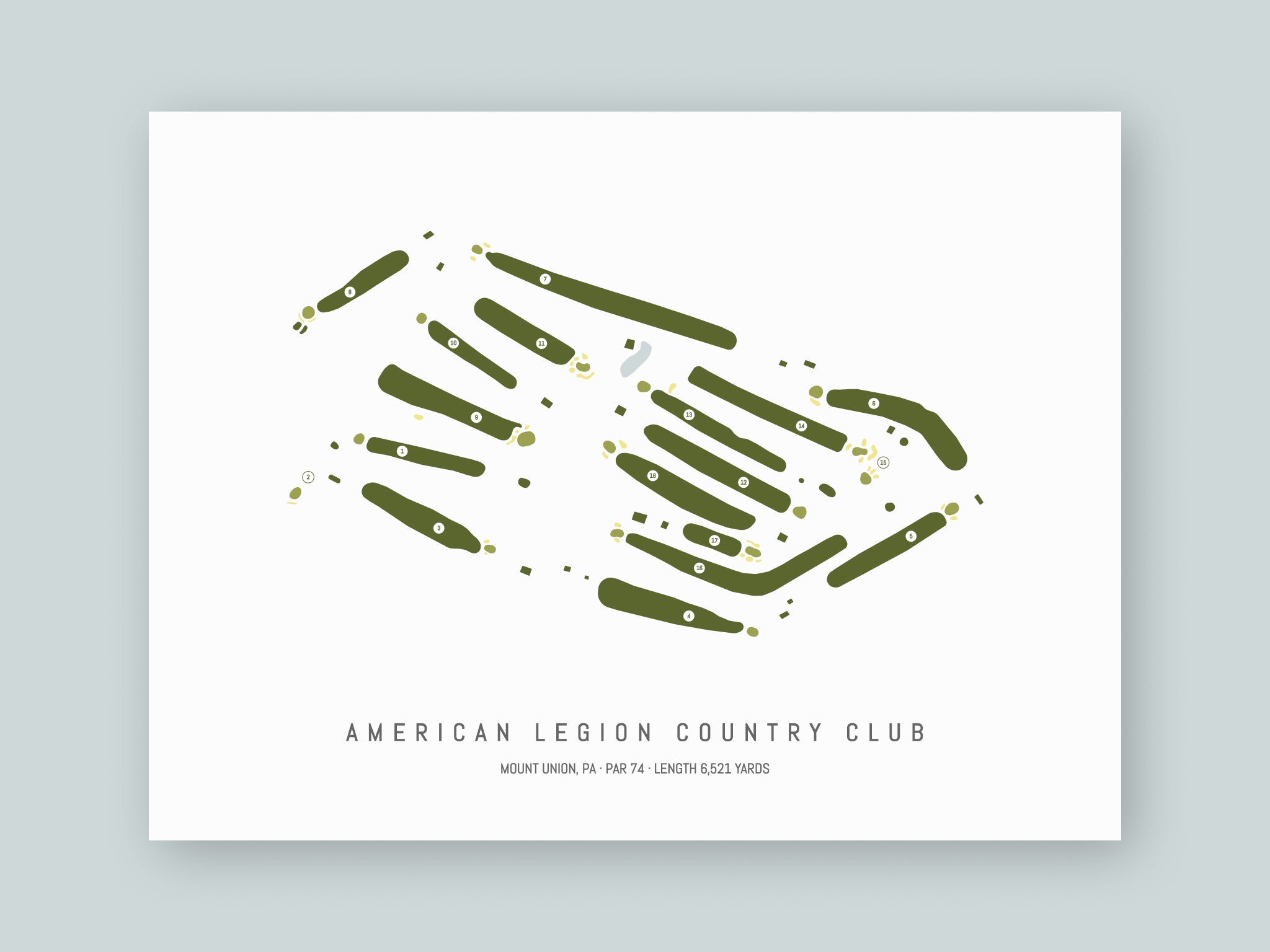 American-Legion-Country-Club-PA--Unframed-24x18-With-Hole-Numbers