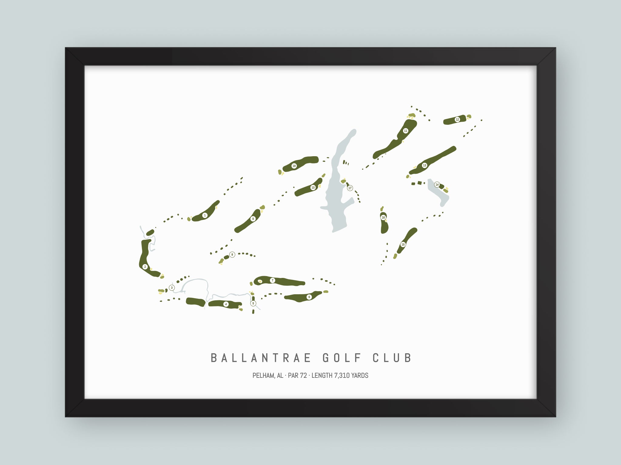Ballantrae-Golf-Club-AL--Black-Frame-24x18-With-Hole-Numbers