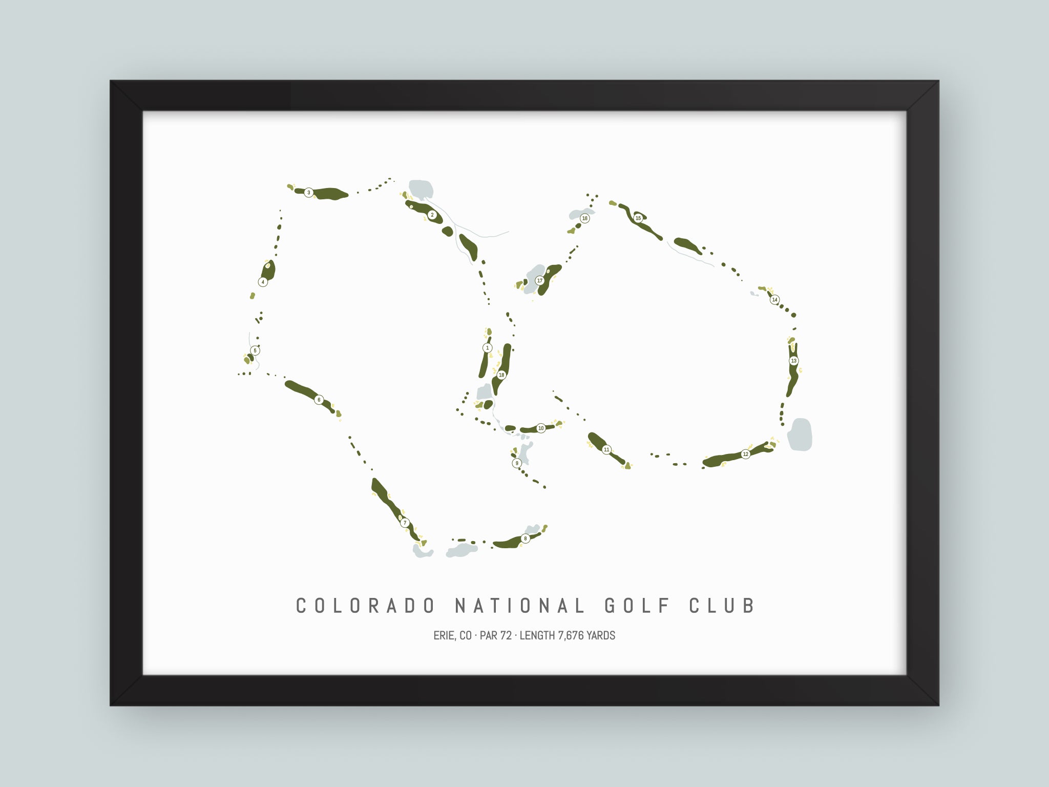 Colorado-National-Golf-Club-CO--Black-Frame-24x18-With-Hole-Numbers