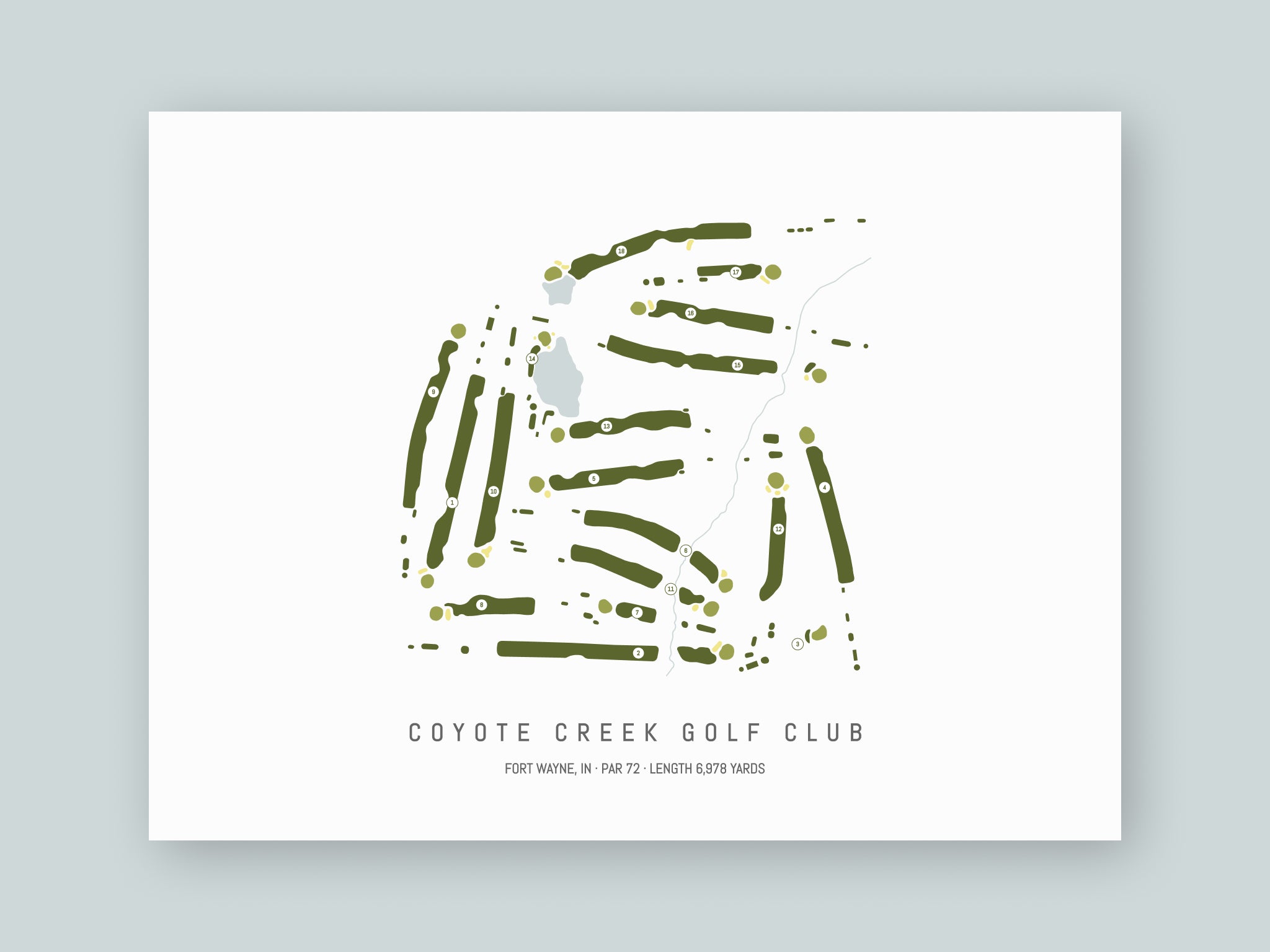Coyote-Creek-Golf-Club-IN--Unframed-24x18-With-Hole-Numbers