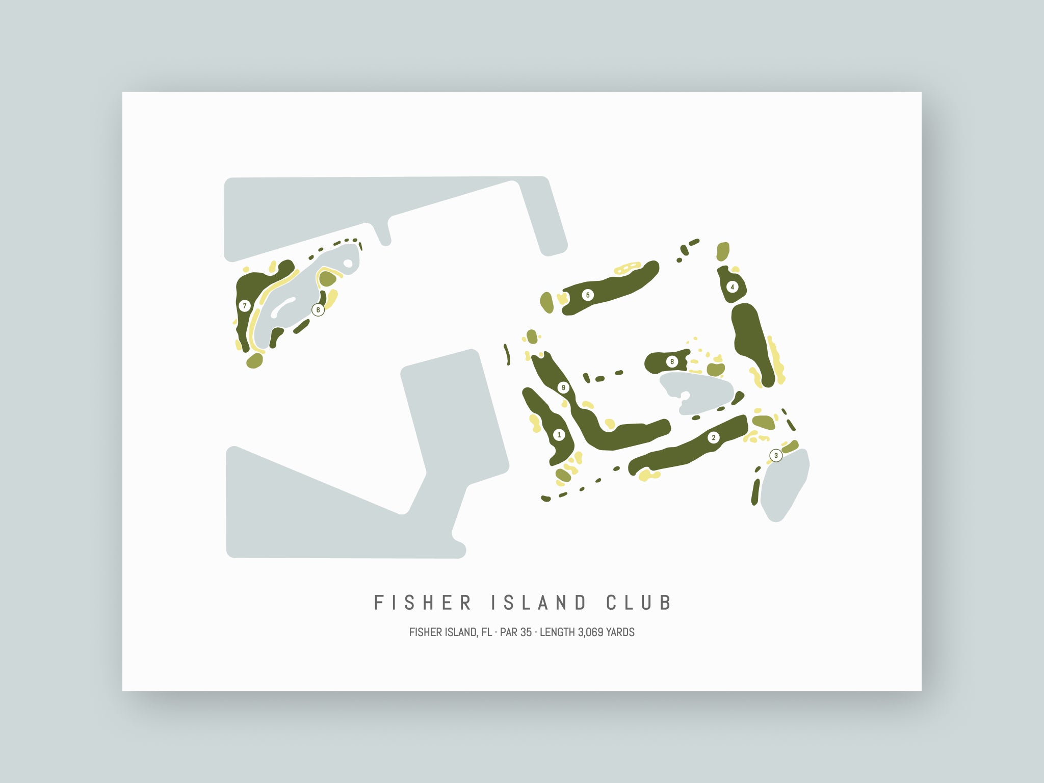 Fisher-Island-Club-FL--Unframed-24x18-With-Hole-Numbers