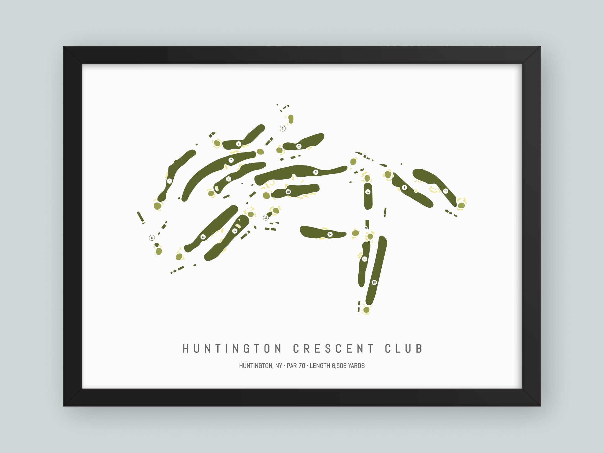 Huntington-Crescent-Club-NY--Black-Frame-24x18-With-Hole-Numbers