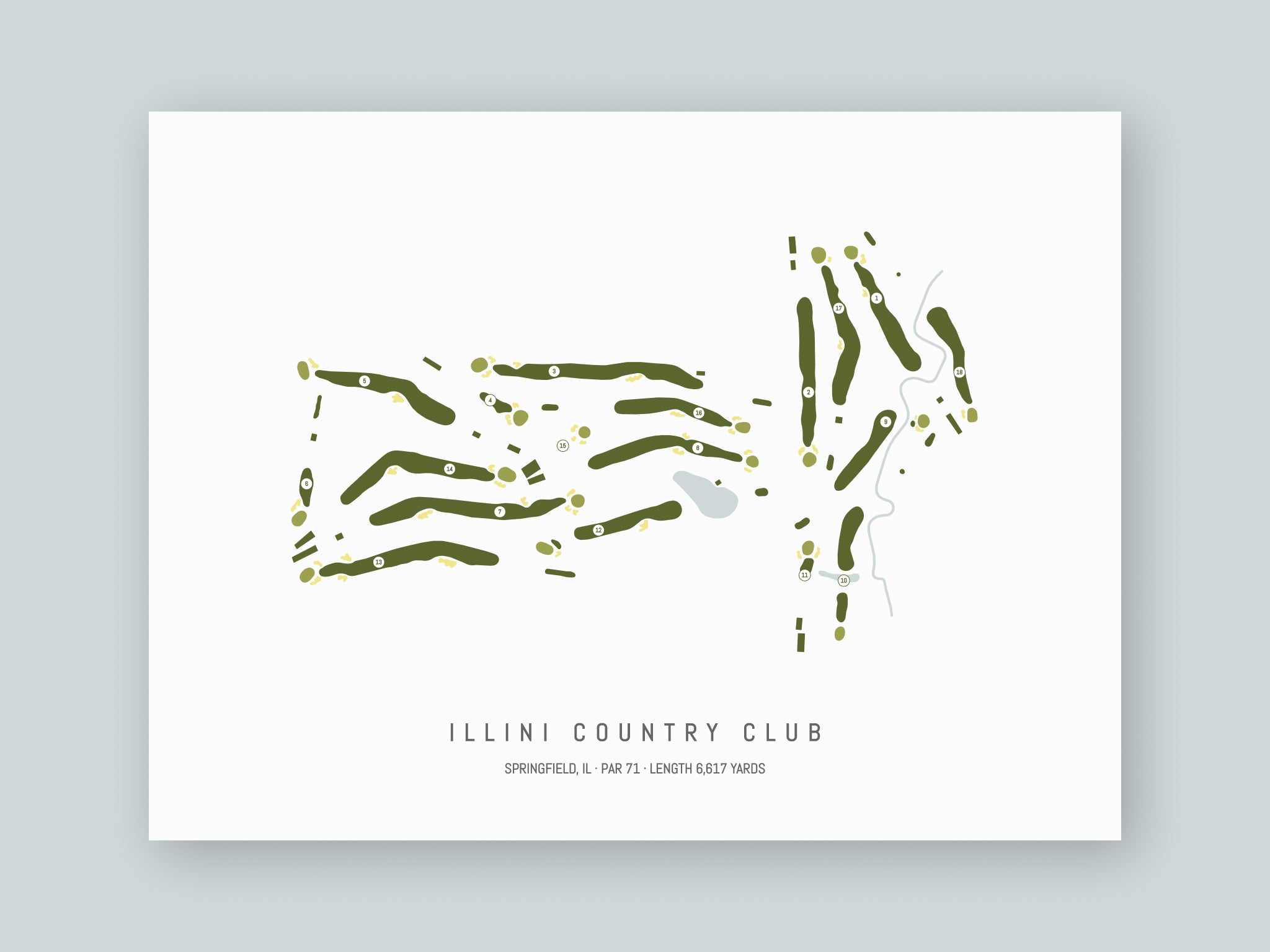Illini-Country-Club-IL--Unframed-24x18-With-Hole-Numbers