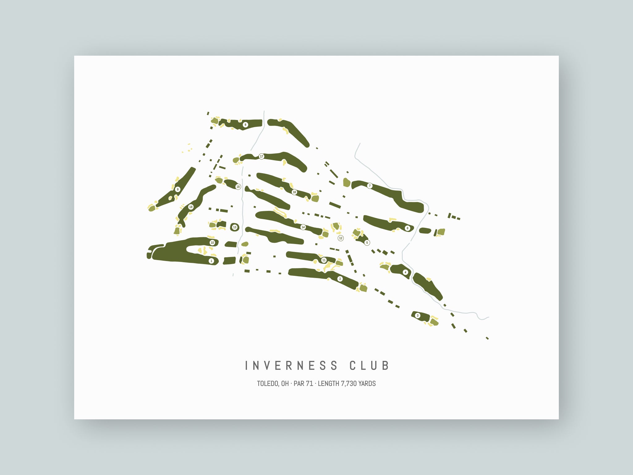 Inverness-Club-OH--Unframed-24x18-With-Hole-Numbers