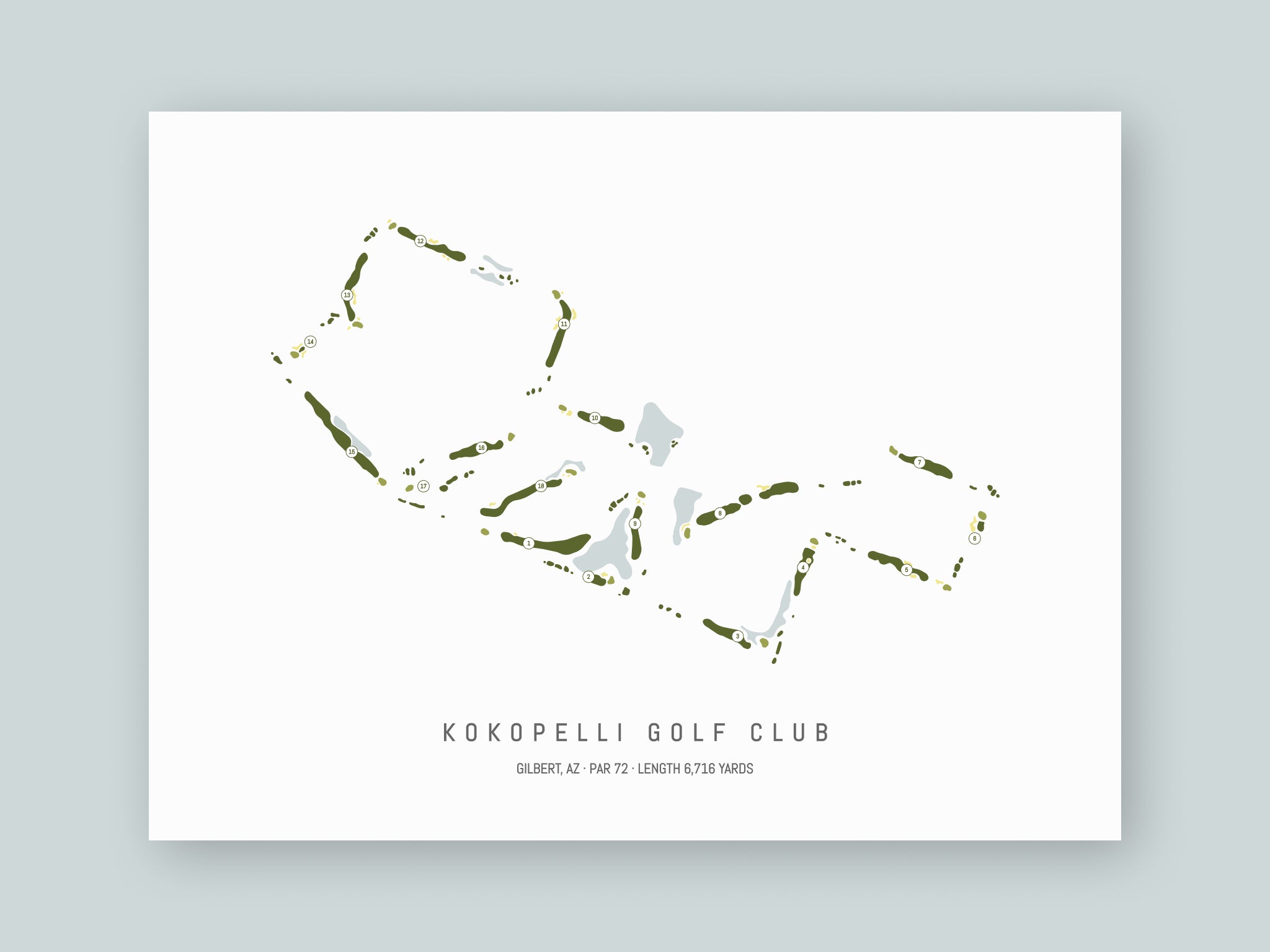 Kokopelli-Golf-Club-AZ--Unframed-24x18-With-Hole-Numbers