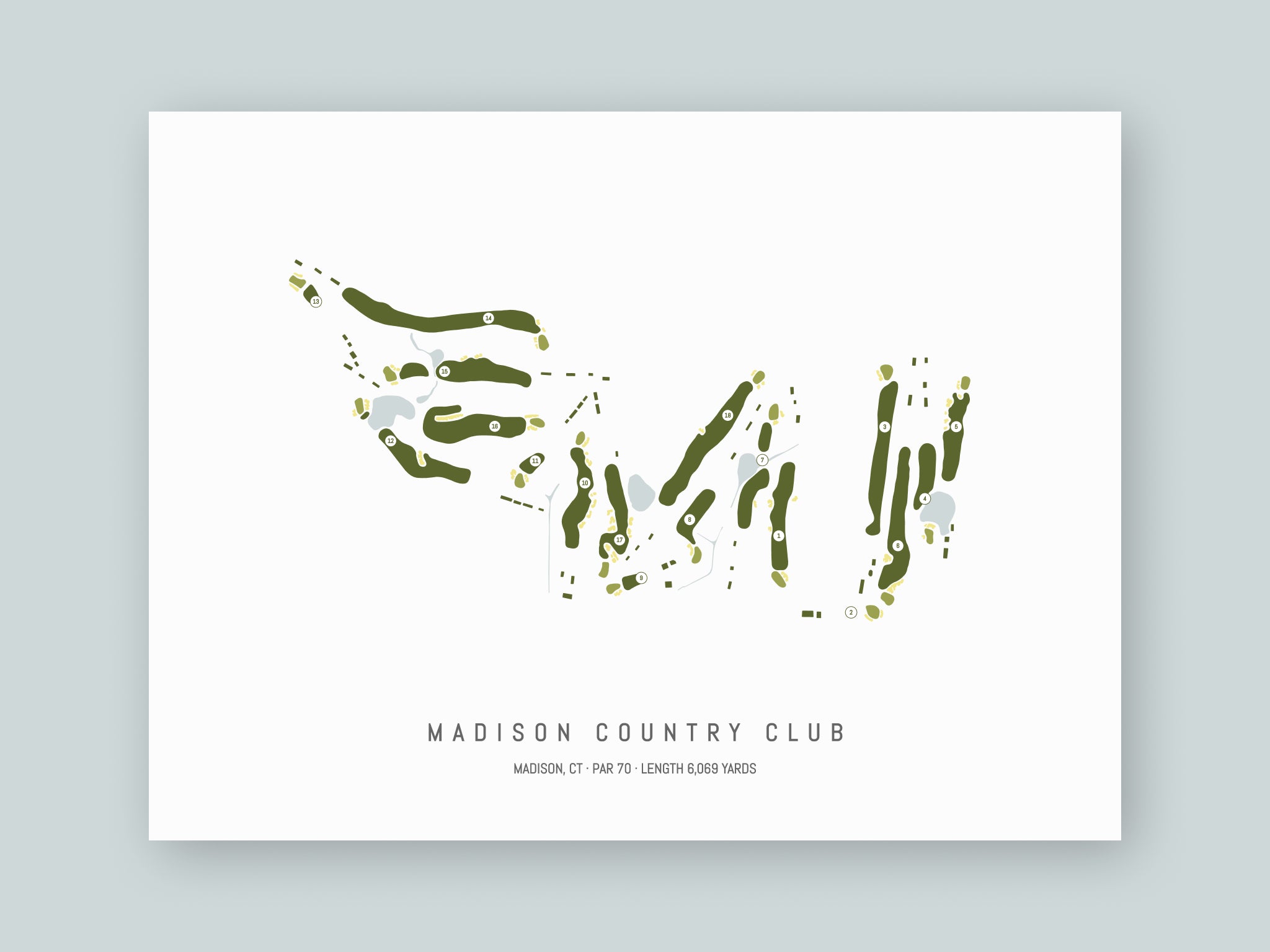 Madison-Country-Club-CT--Unframed-24x18-With-Hole-Numbers