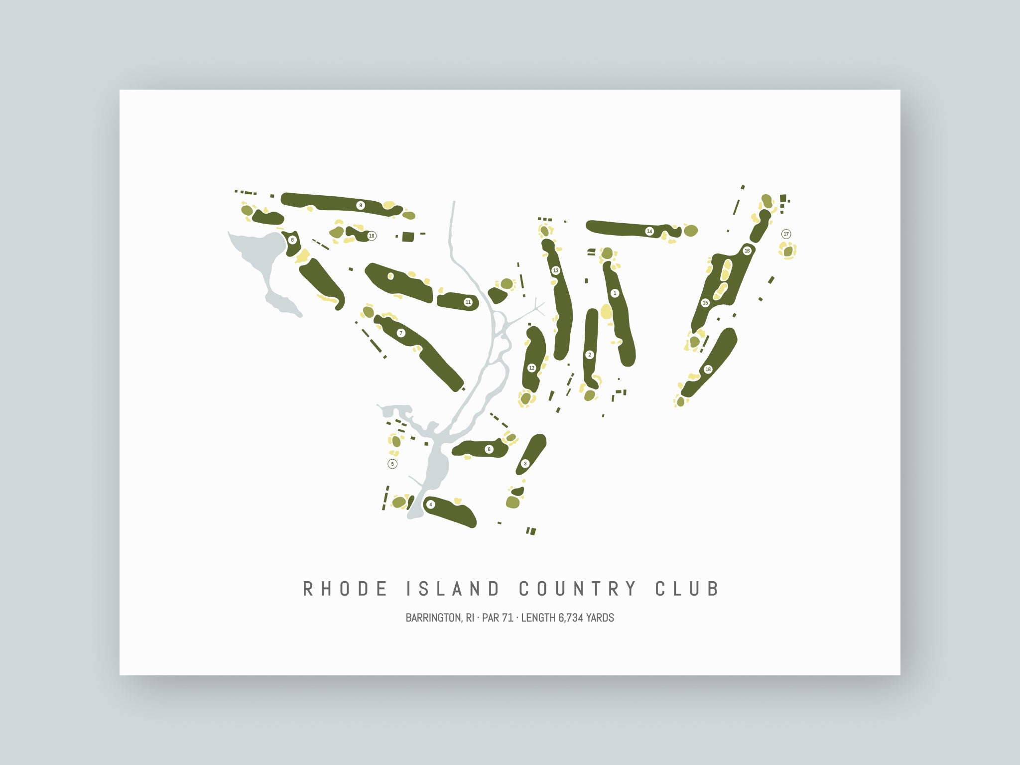 Rhode-Island-Country-Club-RI--Unframed-24x18-With-Hole-Numbers