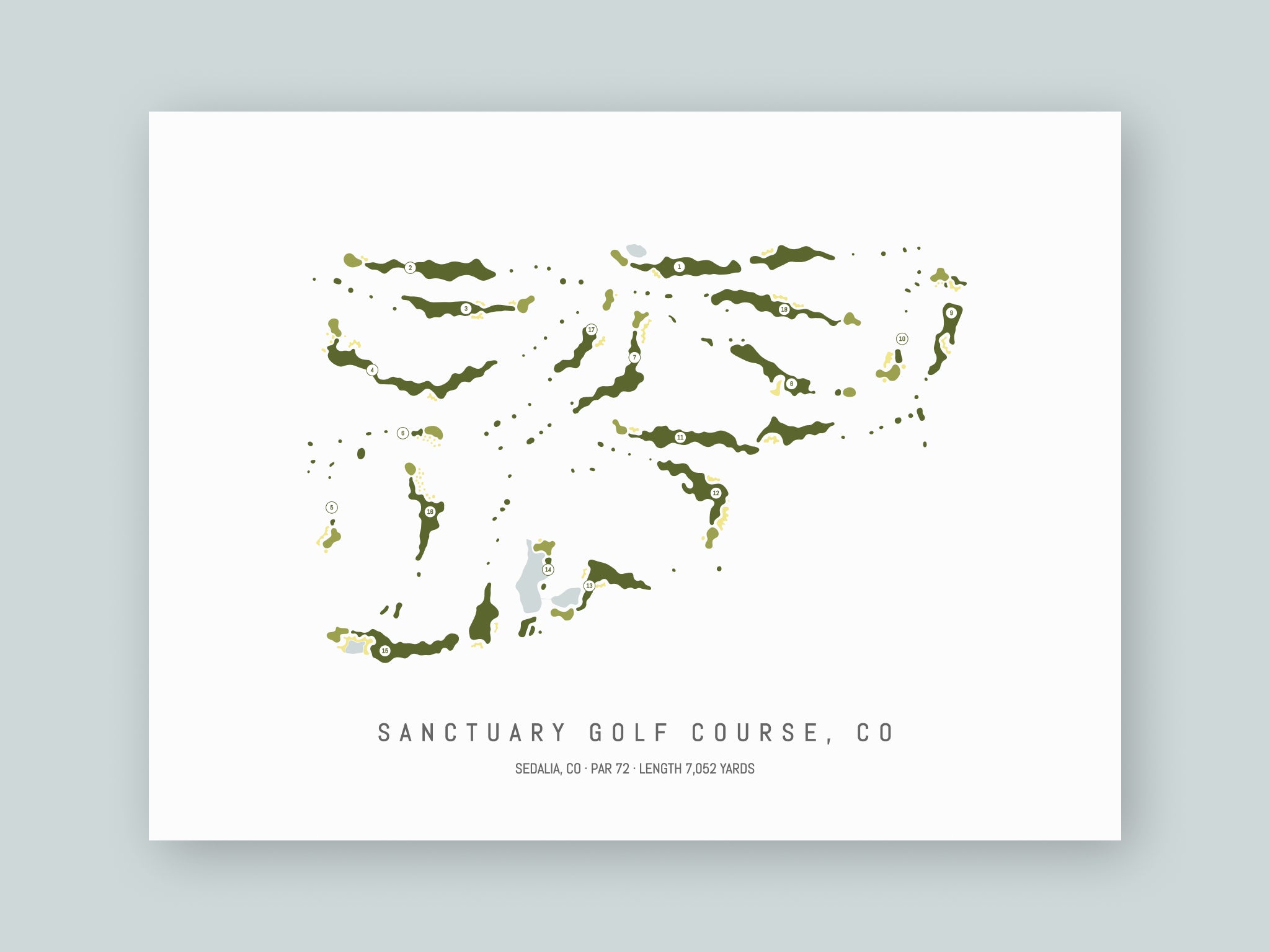 Sanctuary-Golf-Course-CO--Unframed-24x18-With-Hole-Numbers