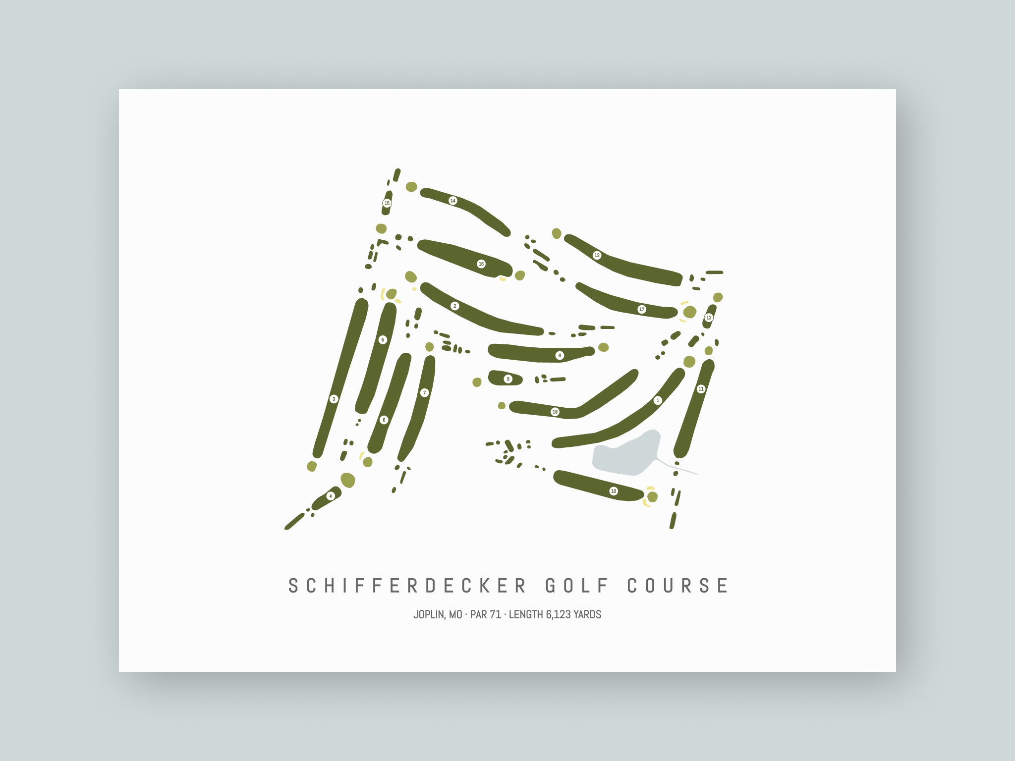 Schifferdecker-Golf-Course-MO--Unframed-24x18-With-Hole-Numbers