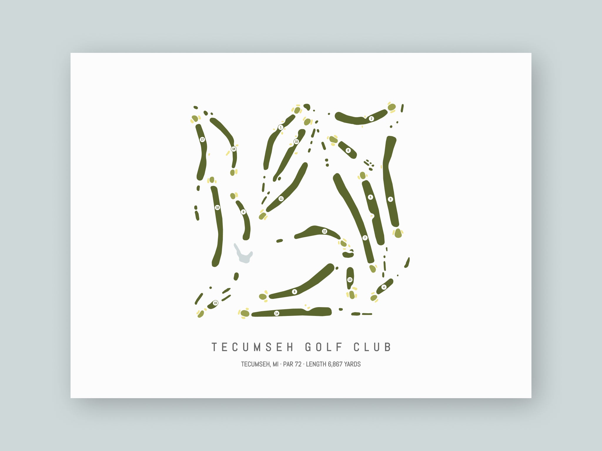 Tecumseh-Golf-Club-MI--Unframed-24x18-With-Hole-Numbers