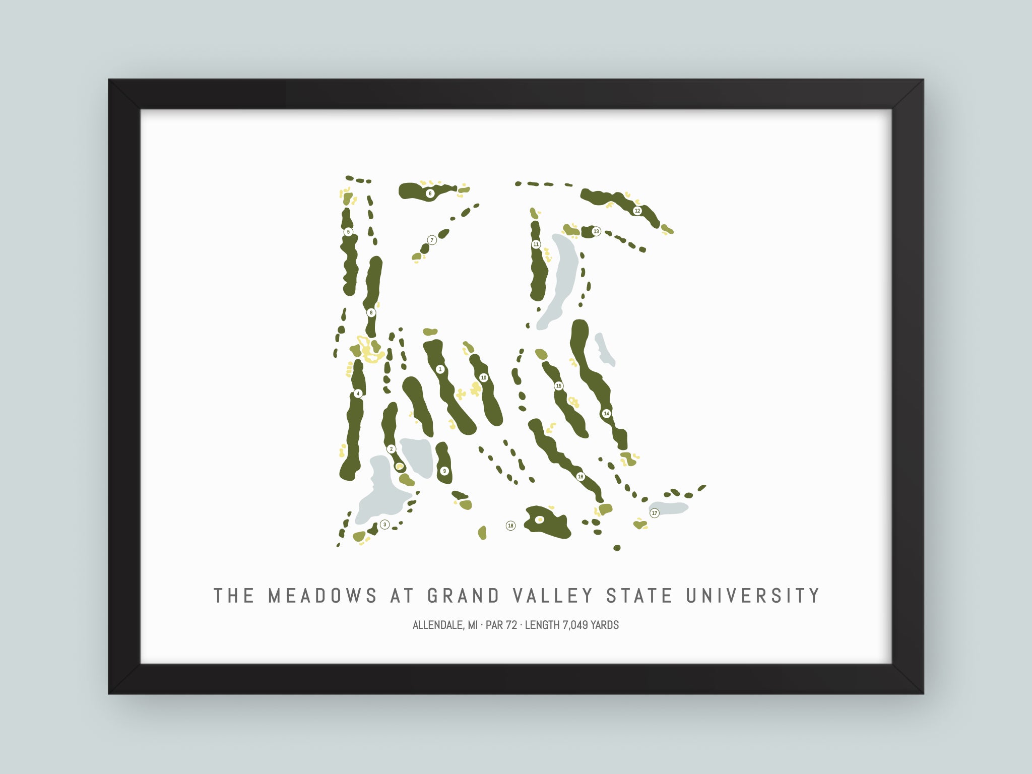 The-Meadows-at-Grand-Valley-State-University-MI--Black-Frame-24x18-With-Hole-Numbers