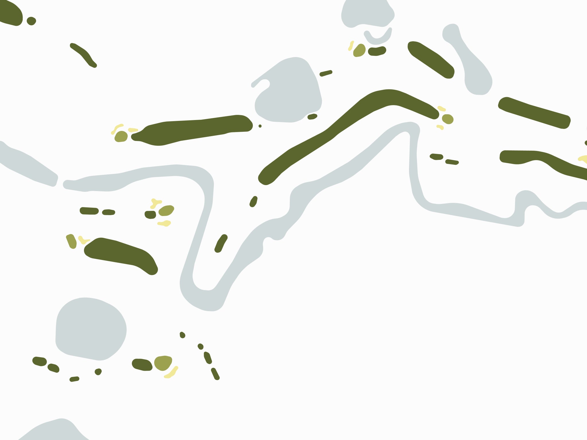 The Plantation Golf Club - Otter Creek Map - Close Up