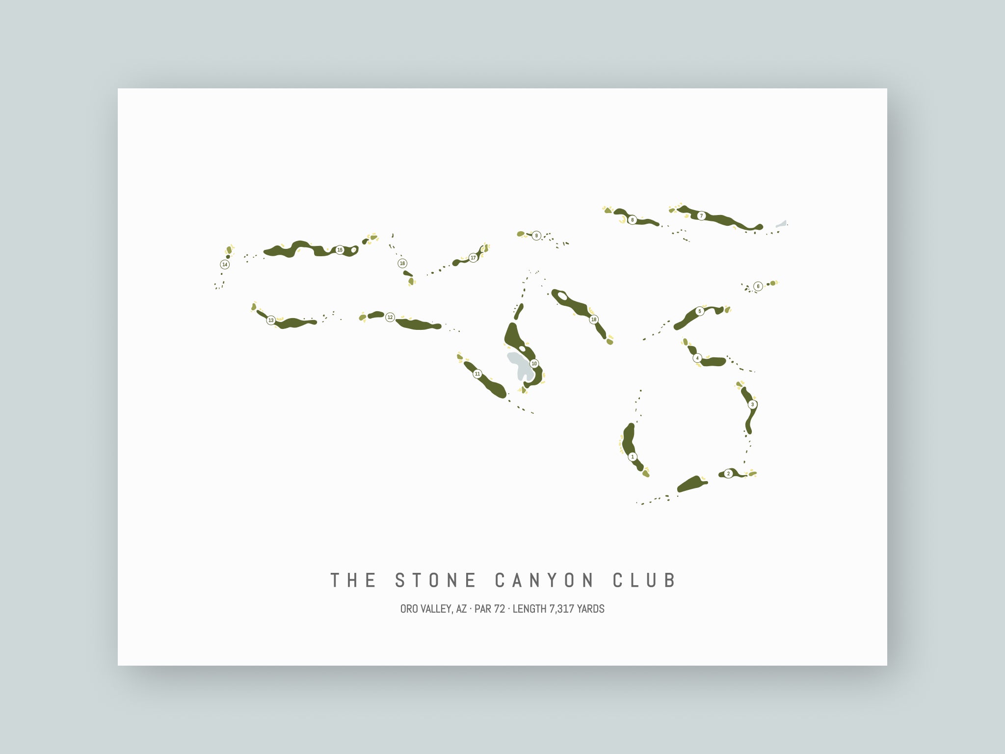 The-Stone-Canyon-Club-AZ--Unframed-24x18-With-Hole-Numbers